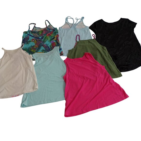 Lot of 7 The Childrens Place Girls Size S 5 6 Tank Tops T-Shirt - Picture 3 of 9